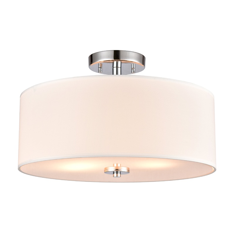THOMAS CN290283 Oakland 16'' Wide 2-Light Semi Flush Mount - Chrome