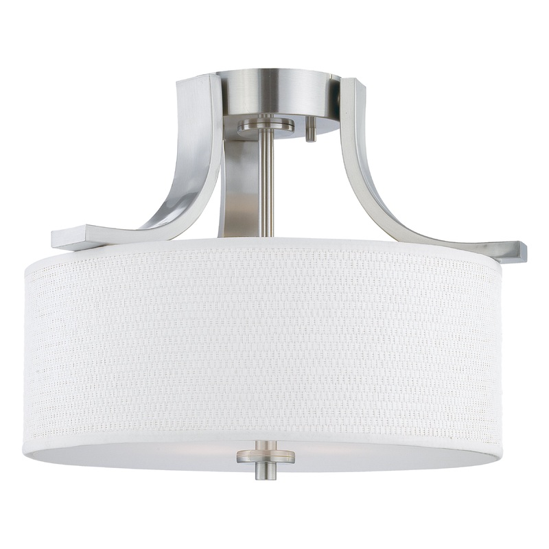 THOMAS SL860978 Pendenza 15.25'' Wide 2-Light Flush Mount - Brushed Nickel