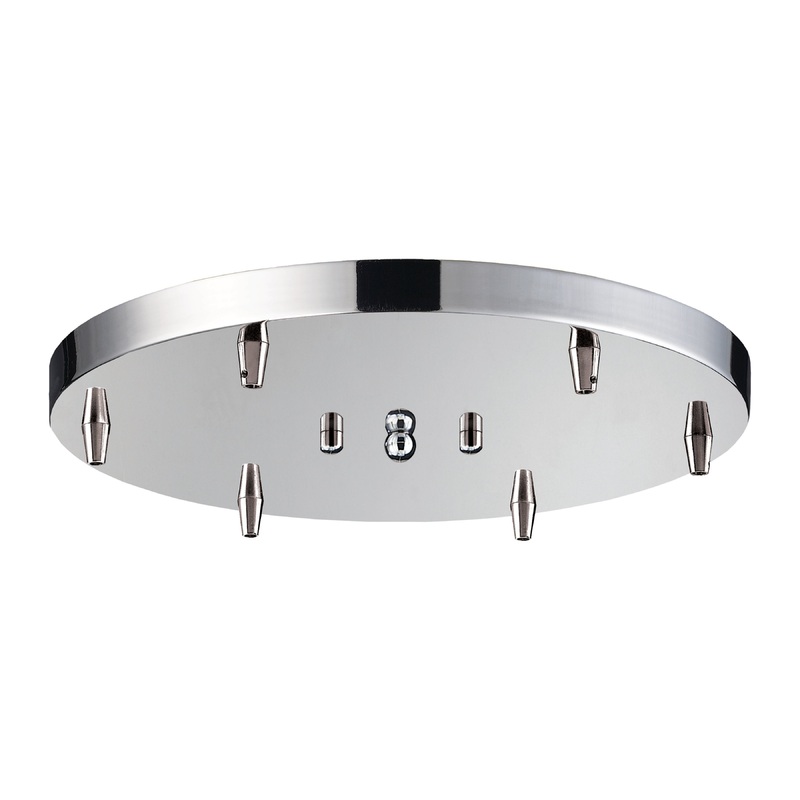 ELK SHOWROOM 6R-CHR 6-Light Round Pan - Polished Chrome