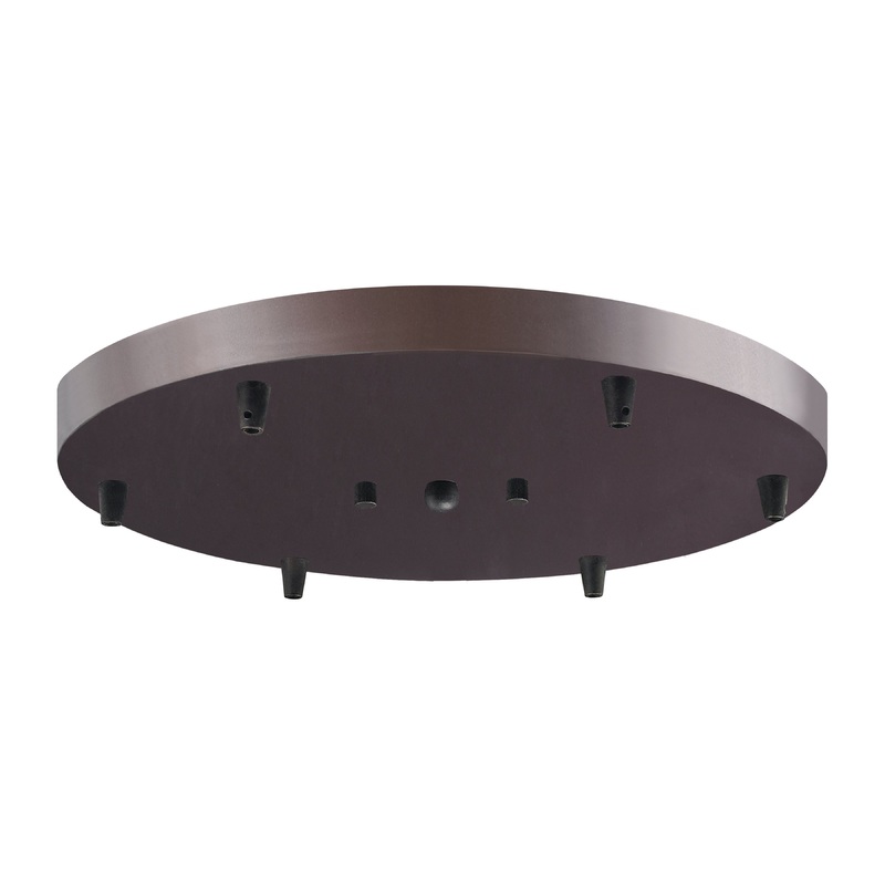 ELK SHOWROOM 6R-OB 6-Light Round Pan - Oiled Bronze
