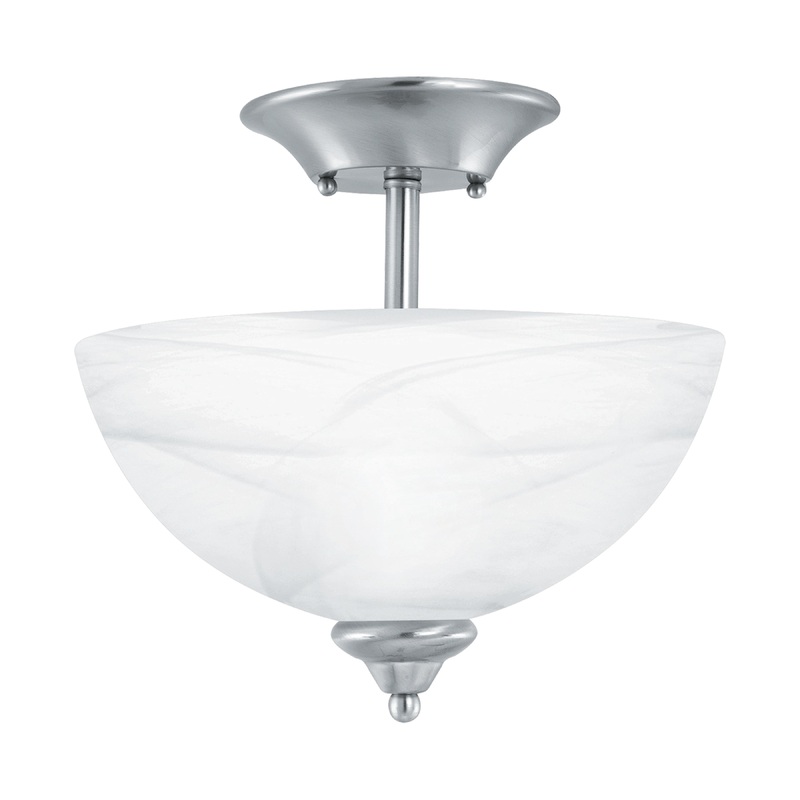 THOMAS SL861478 Tahoe 11.75'' Wide 2-Light Flush Mount - Brushed Nickel