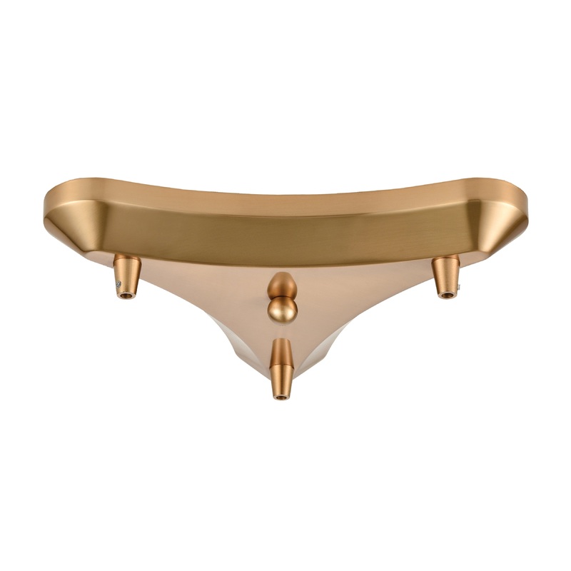 ELK SHOWROOM 3T-SB 3-Light Triangular Pan - Satin Brass