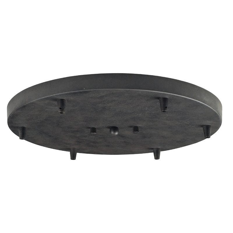 ELK SHOWROOM 6R-DR 6-Light Round Pan - Dark Rust