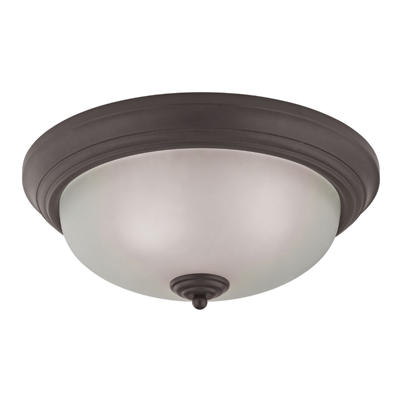 THOMAS 7023FM/10 Huntington 15'' Wide 3-Light Flush Mount - Oil Rubbed Bronze