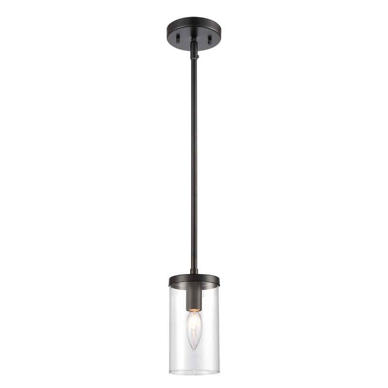 THOMAS CN290156 Oakland 4'' Wide 1-Light Mini Pendant - Black