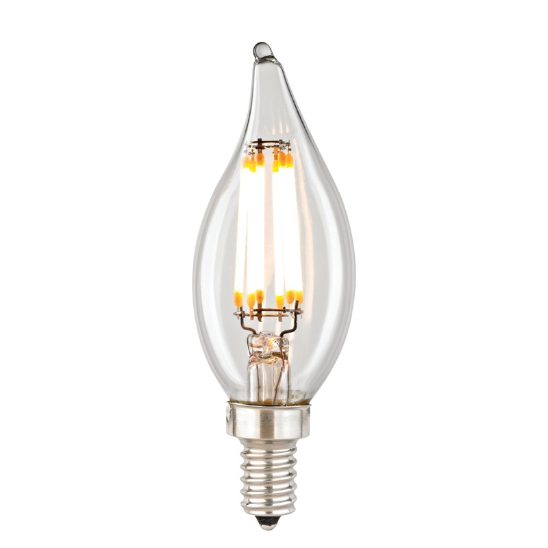 ELK SHOWROOM 1112 LED Candelabra Bulb - Shape C12, Base E12, 2700K - Clear