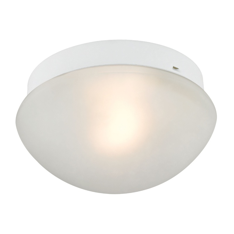 THOMAS 7351FM/40 Mushroom 7'' Wide 1-Light Flush Mount - White