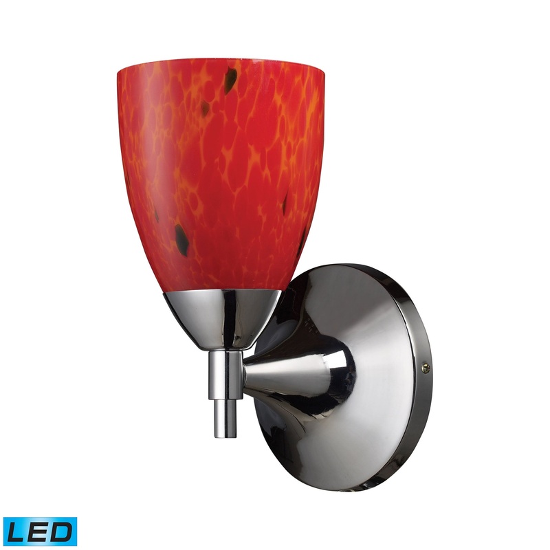ELK SHOWROOM 10150/1PC-FR-LED Celina 9'' High 1-Light Sconce - Polished Chrome
