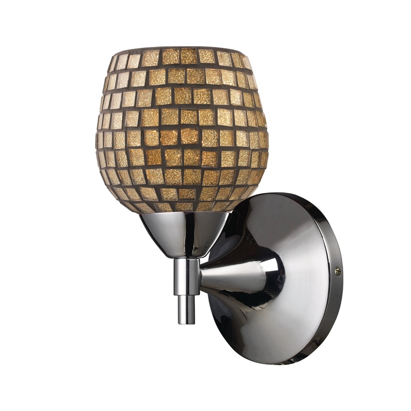 ELK SHOWROOM 10150/1PC-GLD Celina 9'' High 1-Light Sconce - Polished Chrome