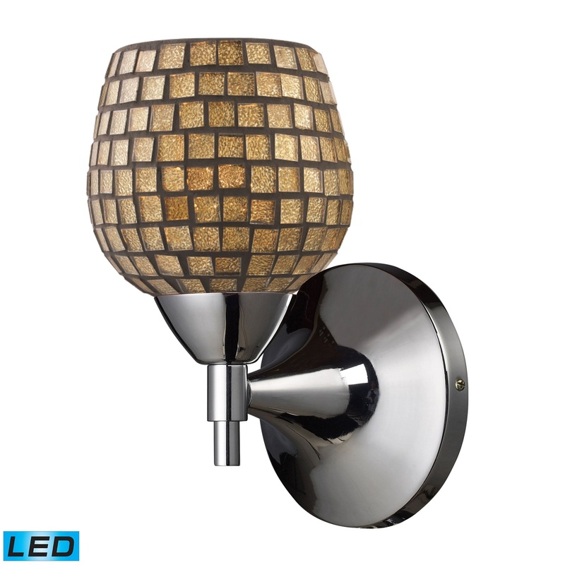 ELK SHOWROOM 10150/1PC-GLD-LED Celina 9'' High 1-Light Sconce - Polished Chrome