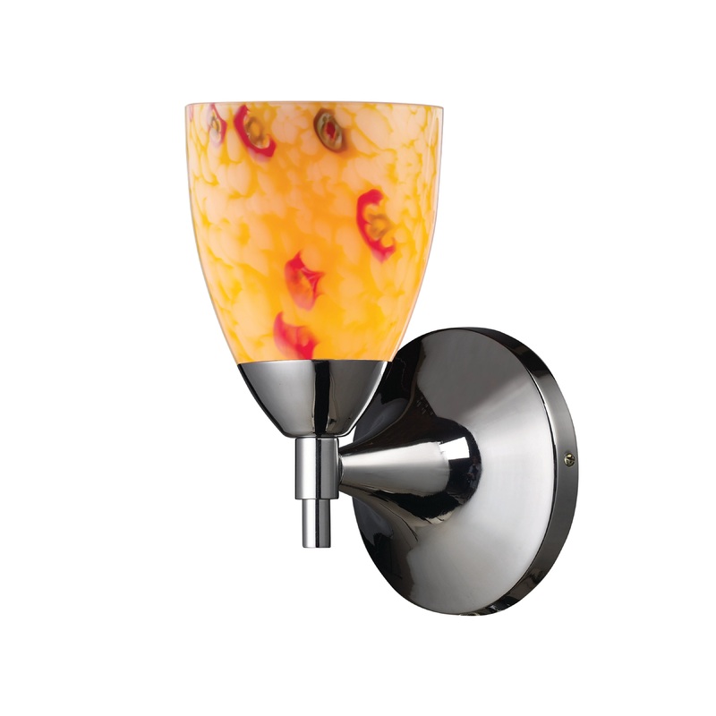 ELK SHOWROOM 10150/1PC-YW Celina 9'' High 1-Light Sconce - Polished Chrome