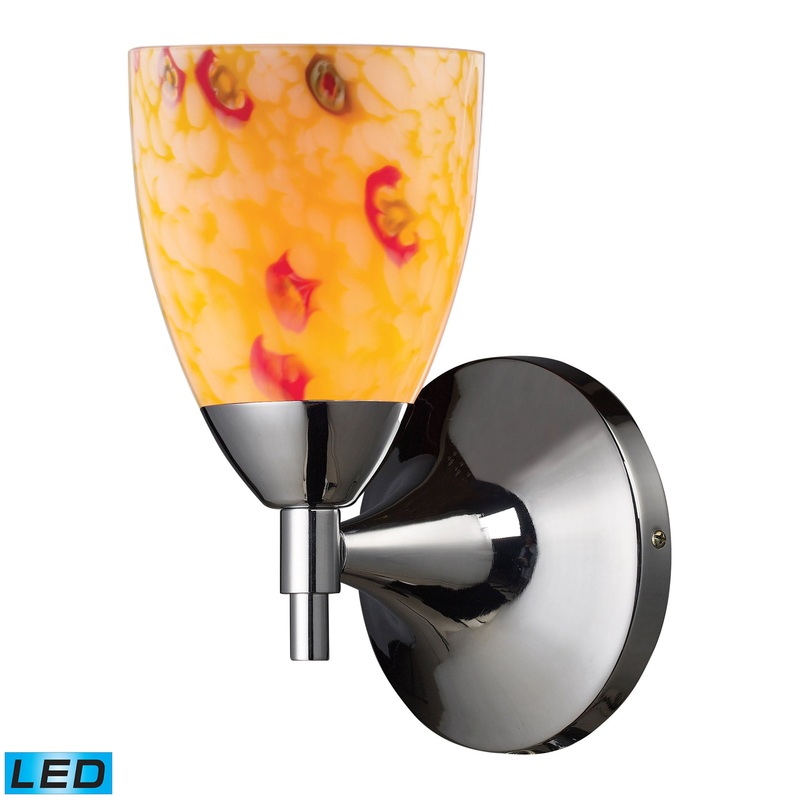ELK SHOWROOM 10150/1PC-YW-LED Celina 9'' High 1-Light Sconce - Polished Chrome