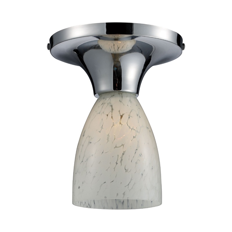 ELK SHOWROOM 10152/1PC-SW Celina 7'' Wide 1-Light Semi Flush Mount - Polished Chrome