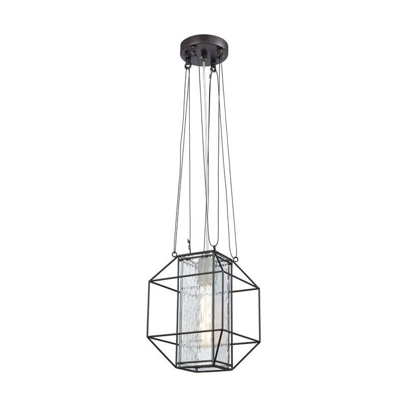 ELK SHOWROOM 11950/1 Waterbury 8'' Wide 1-Light Mini Pendant - Oil Rubbed Bronze