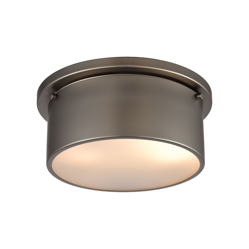 ELK SHOWROOM 12110/2 Flush Mounts 10'' Wide 2-Light Flush Mount - Black Nickel