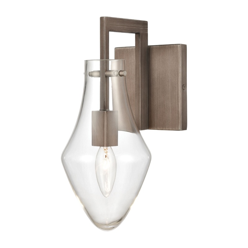 ELK SHOWROOM 12291/1 Culmination 5'' Wide 1-Light Vanity Light - Weathered Zinc