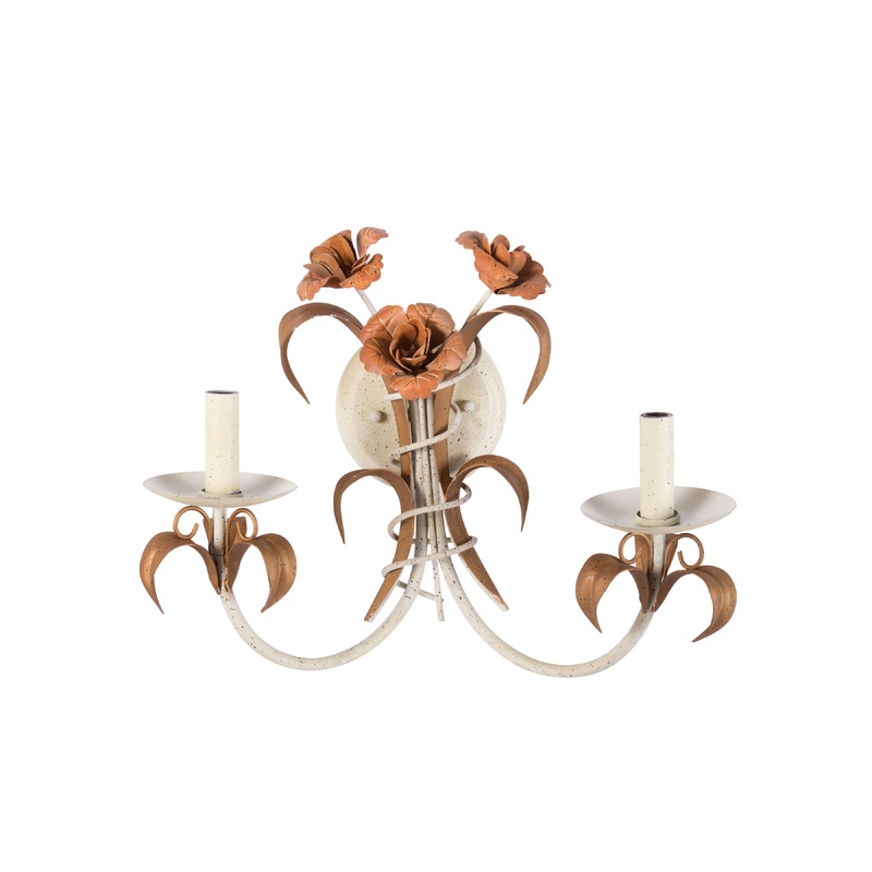 ELK SHOWROOM 13400-E 2 Light Wall Bracket - Speckled Ivory