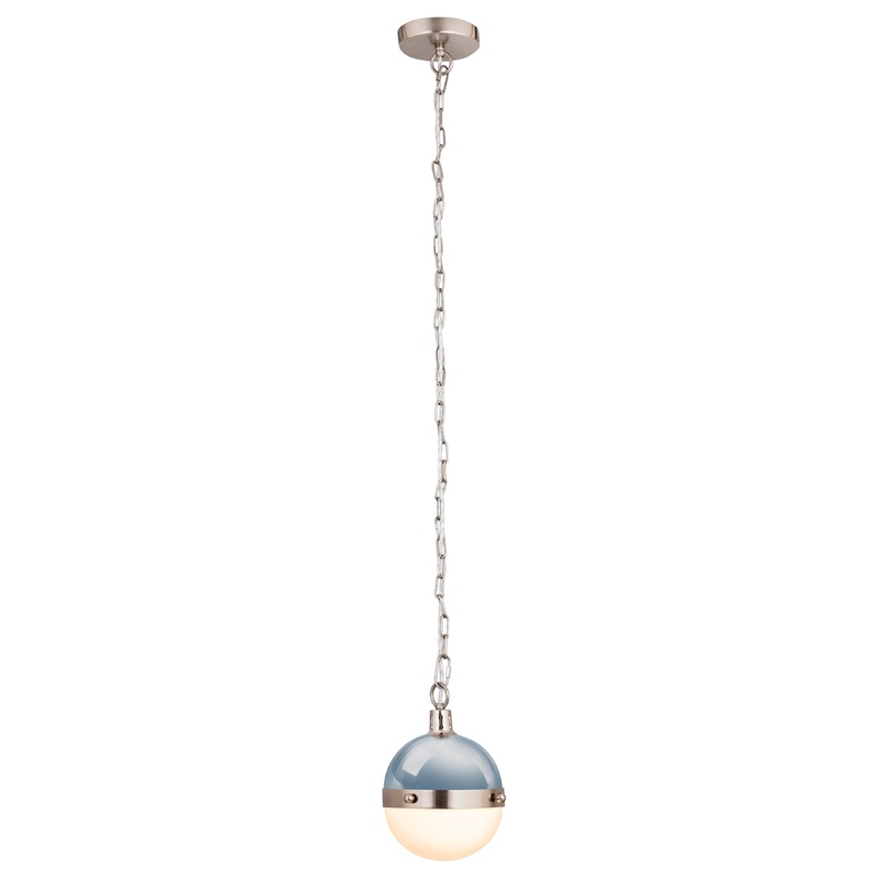 ELK SHOWROOM 14514/1 Harmelin 7'' Wide 1-Light Mini Pendant - Pale Blue