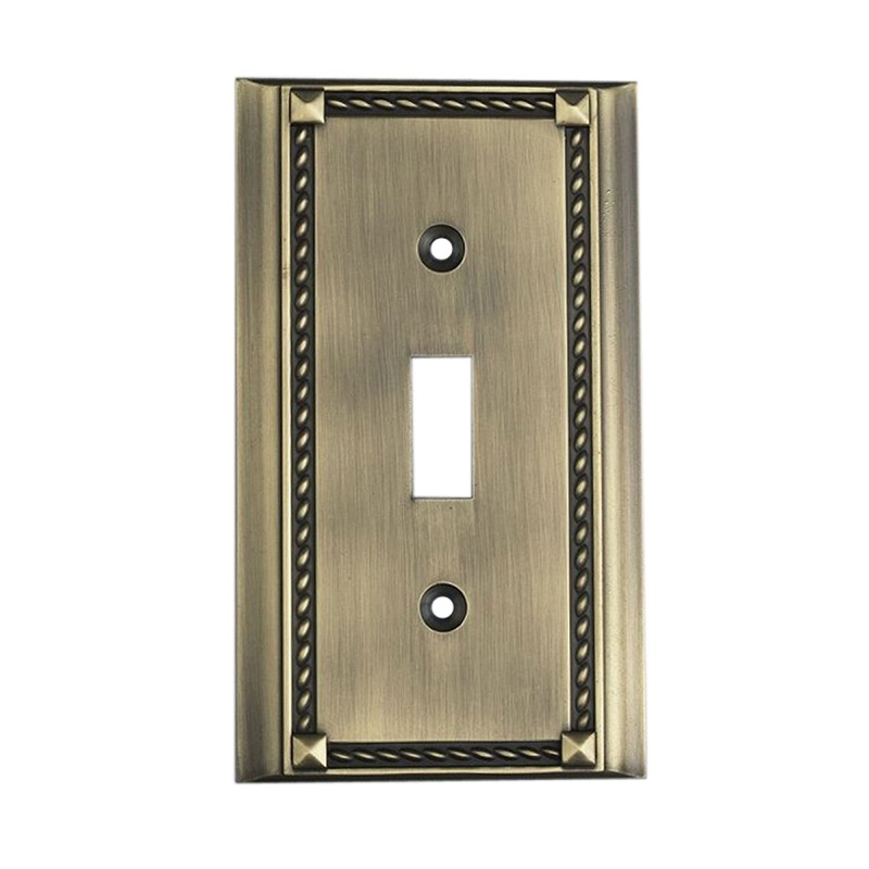 ELK SHOWROOM 2501AB Clickplate in Antique Brass - Single