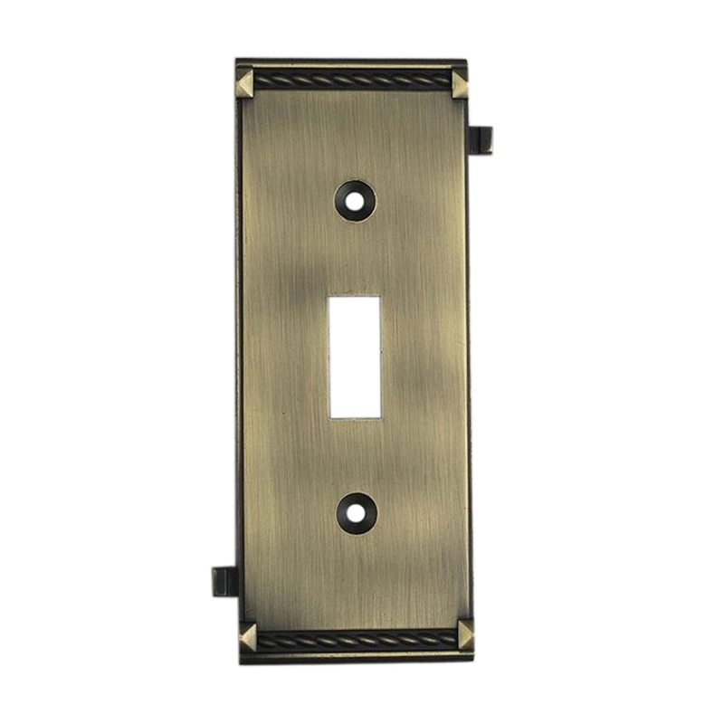 ELK SHOWROOM 2504AB Clickplate in Antique Brass - Middle