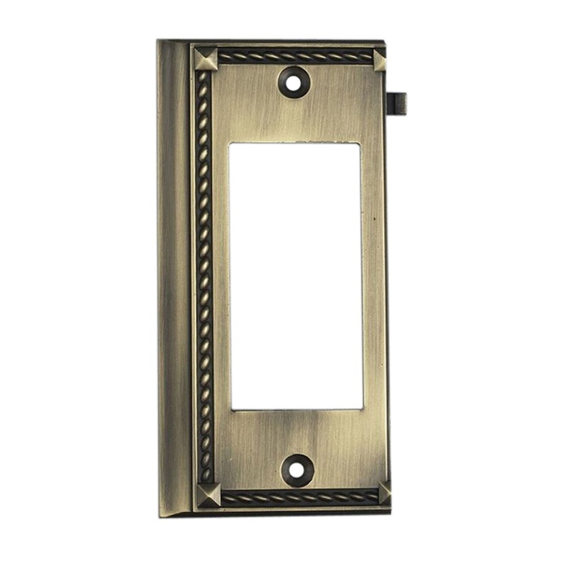 ELK SHOWROOM 2508AB Clickplate in Antique Brass - End