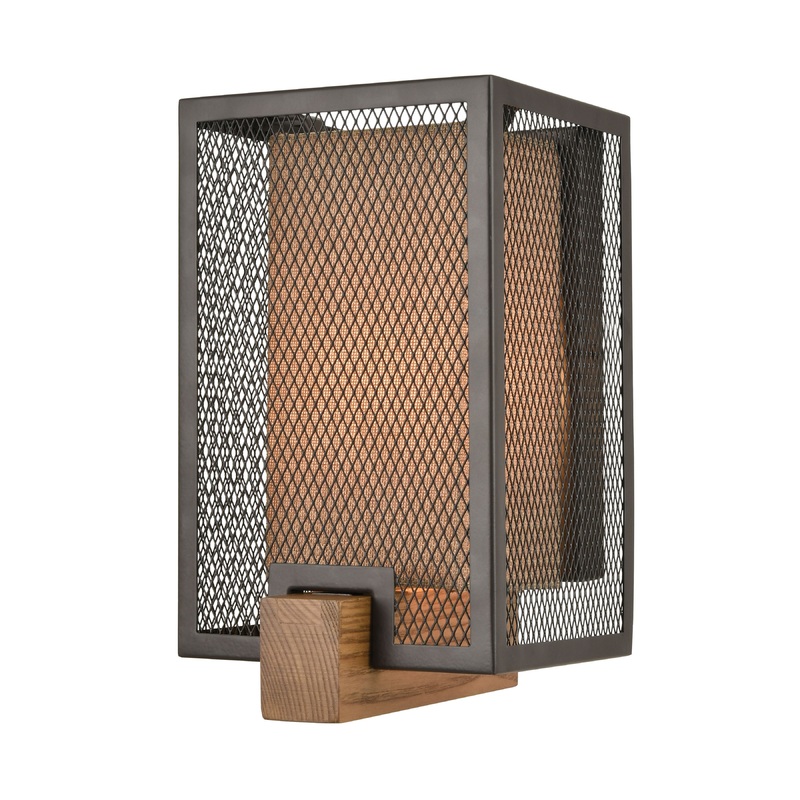 ELK SHOWROOM 33340/1 Crossbeam 10'' High 1-Light Sconce - Oil Rubbed Bronze