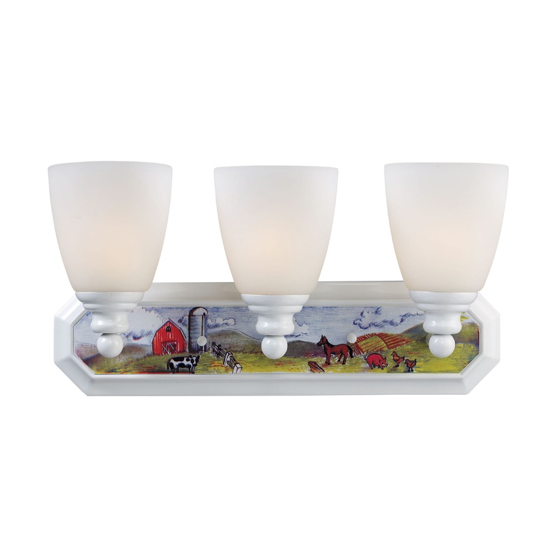 ELK SHOWROOM 60061-3 Kidshine 18'' Wide 3-Light Vanity Light - White
