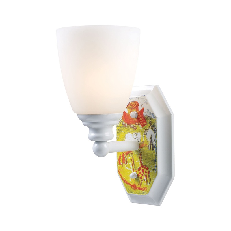 ELK SHOWROOM 60070-1 Kidshine 10'' High 1-Light Sconce - White