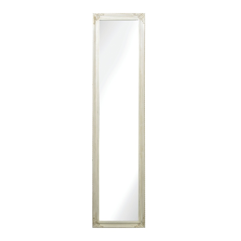 MARKETPLACE 6100-015 Masalia Floor Mirror - Antique White