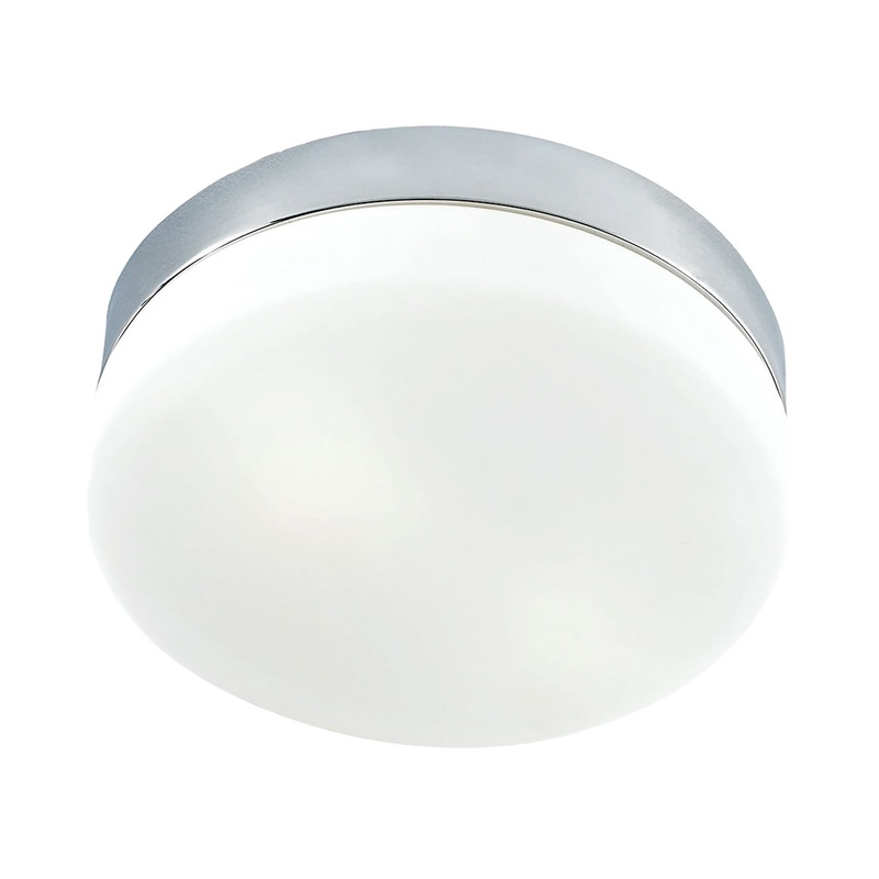 ELK SHOWROOM 7821FM/40-LED Flush Mounts 9'' Wide 1-Light Flush Mount - Chrome