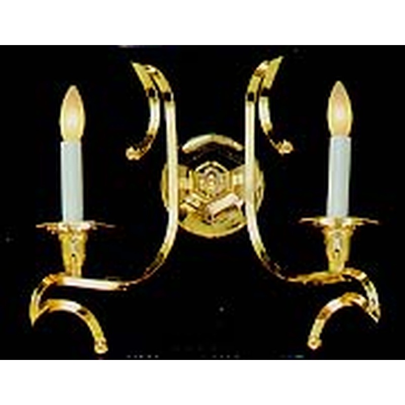 ELK SHOWROOM 8905/2 European Crafted 13'' High 2-Light Sconce - Brass
