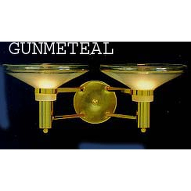 ELK SHOWROOM 8917/2 2 LIGHT SCONCE GUNMETAL/GOLD