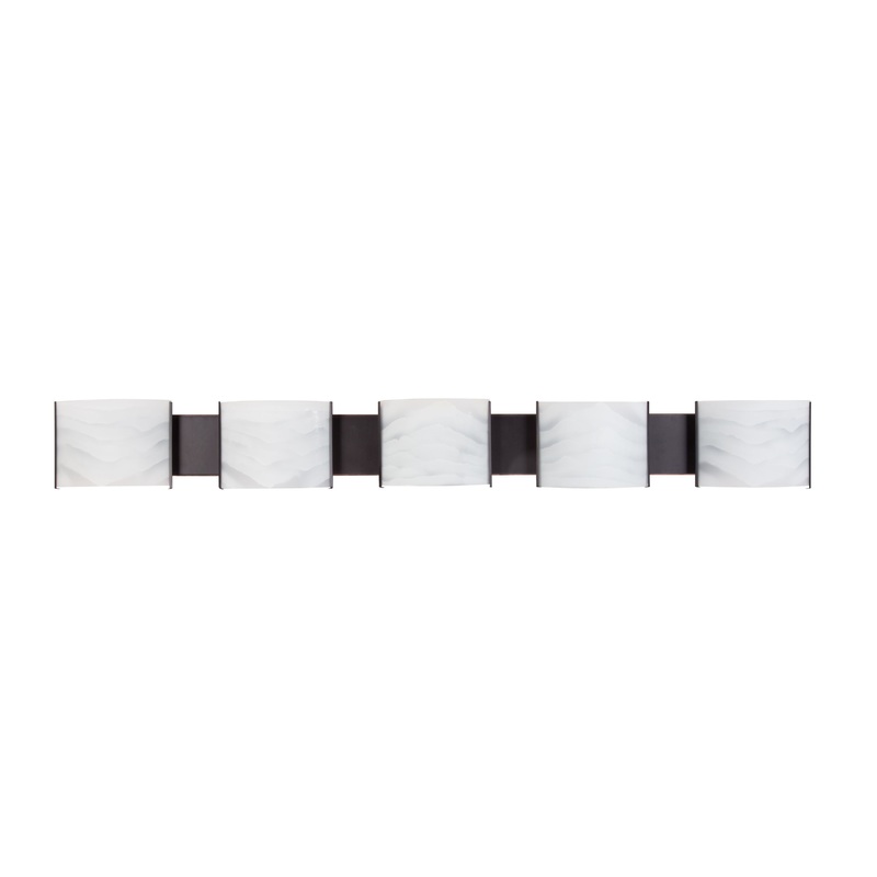 ELK SHOWROOM BV715-6-45 Pannelli 52'' Wide 5-Light Vanity Light - Oiled Bronze