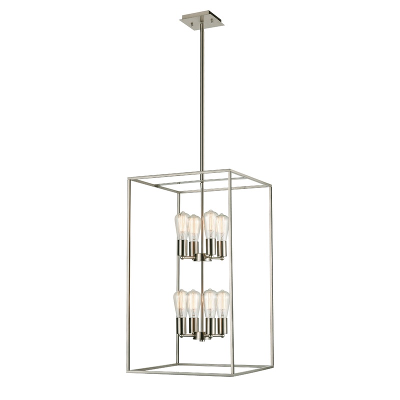 THOMAS CN150882 Williamsport 17'' Wide 8-Light Pendant - Brushed Nickel