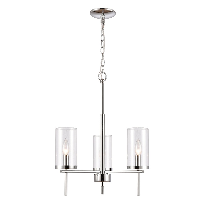 THOMAS CN290323 Oakland 19'' Wide 3-Light Chandelier - Chrome