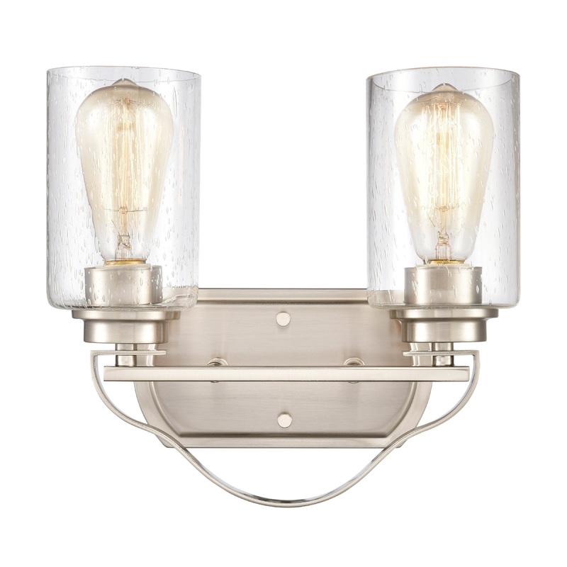 THOMAS CN300212 Market Square 12'' Wide 2-Light Vanity Light - Brushed Nickel