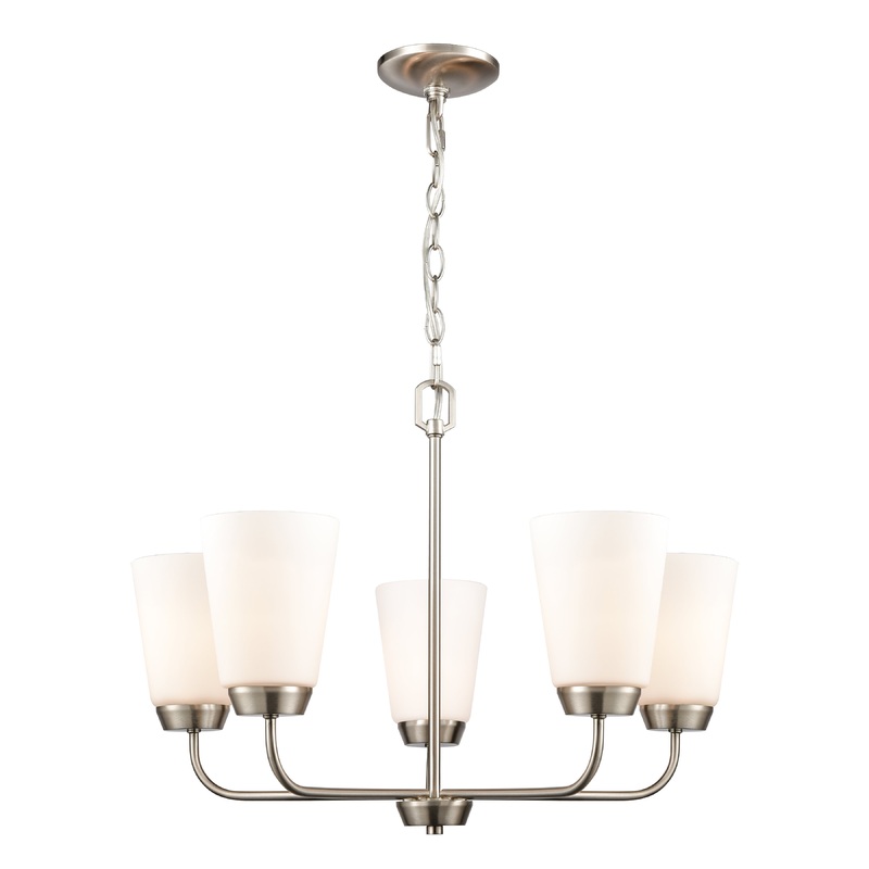 THOMAS CN310522 Winslow 25'' Wide 5-Light Chandelier - Brushed Nickel