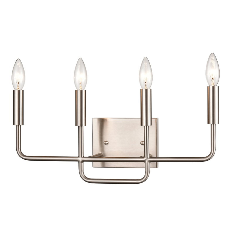 THOMAS CN330412 Park Slope 18.5'' Wide 4-Light Vanity Light - Brushed Nickel