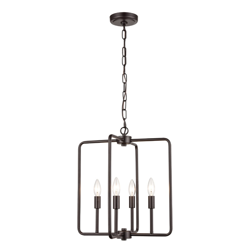 THOMAS CN330441 Park Slope 15.75'' Wide 4-Light Pendant - Oil Rubbed Bronze
