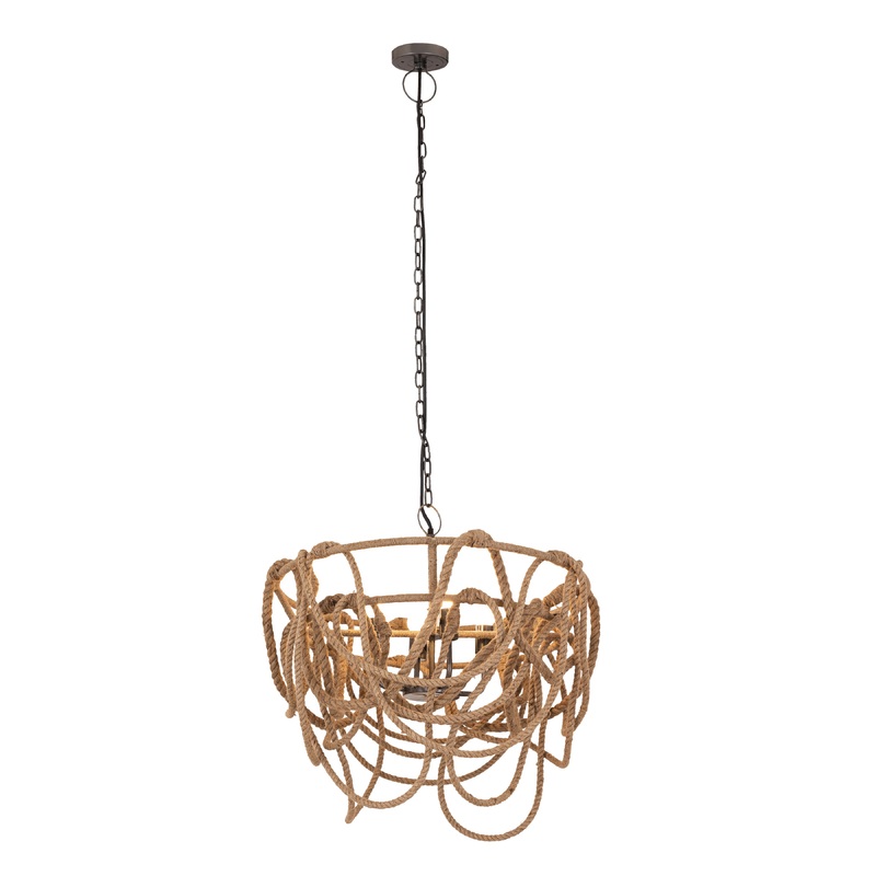 ELK SIGNATURE D4734 Macon 26'' Wide 4-Light Pendant - Natural