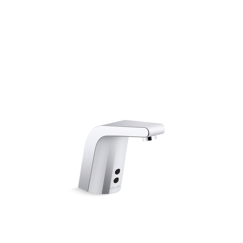 KOHLER K-13461-SATA-CP Sculpted Touchless Single-Hole Lavatory Sink Faucet With Insight Sensor Technology, Dc-Powered, Less Drain, 0.35 Gpm In Polished Chrome