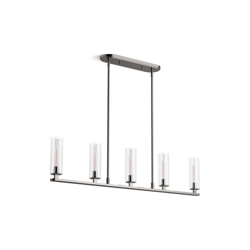 KOHLER K-35877-CH05-TTL Crue 45" Linear Chandelier In Titanium