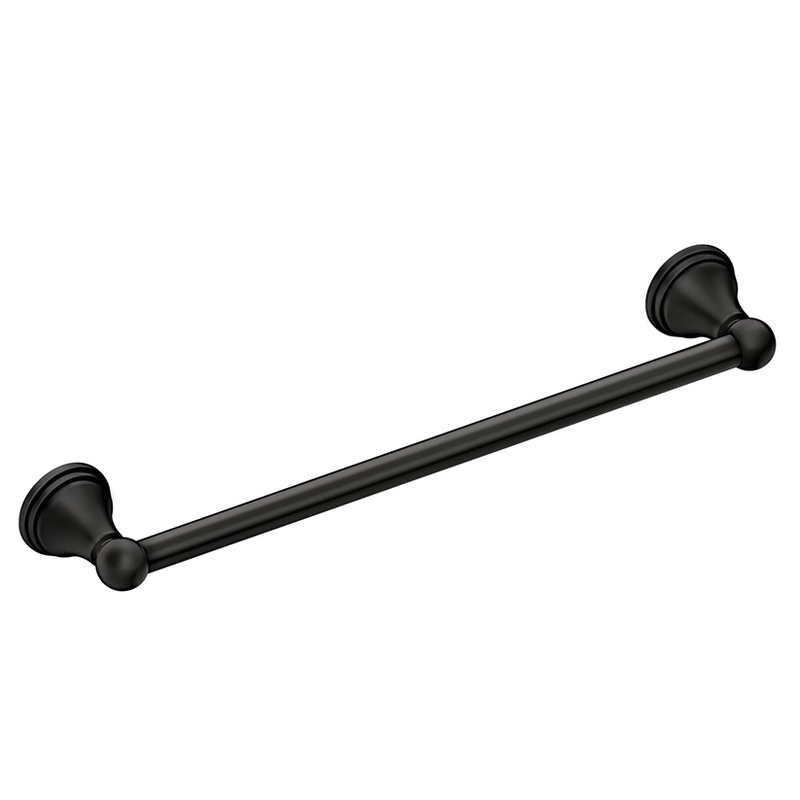 MOEN DN8418BL Matte black 18" towel bar - Matte Black