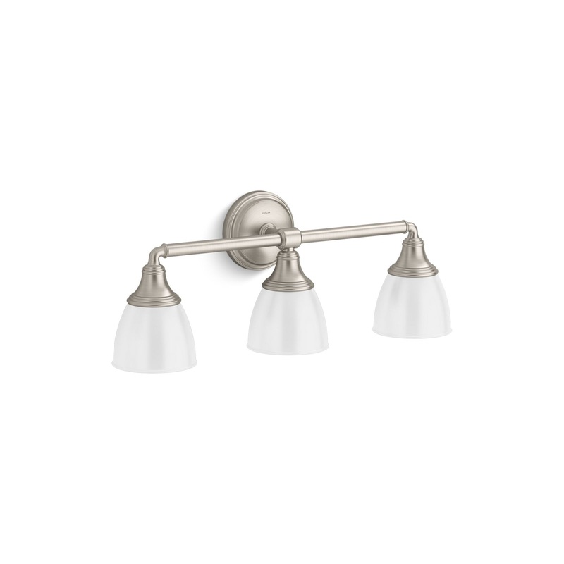 KOHLER K-10572-BNL Devonshire Three-Light Sconce In Brushed Nickel