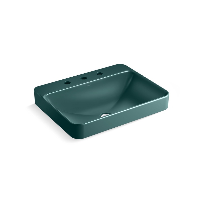 Kohler K-2660-8-17 Vox 23 In. Rectangular Vessel Bathroom Sink In Teal