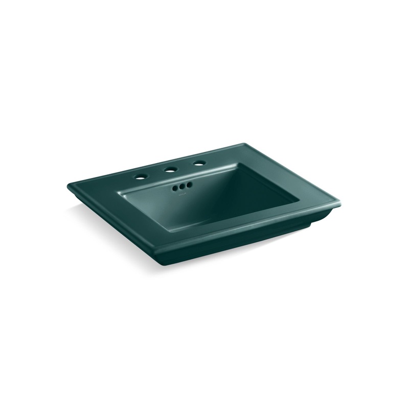 Kohler K-29999-8-17 Memoirs Stately 24 In. Pedestal/Console Table Bathroom Sink In Teal