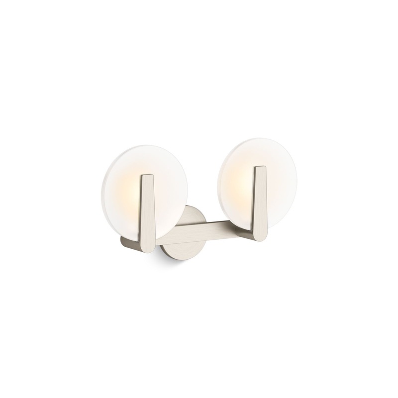 KOHLER K-38397-SC02-BNL Hint Two-Light Sconce In Brushed Nickel
