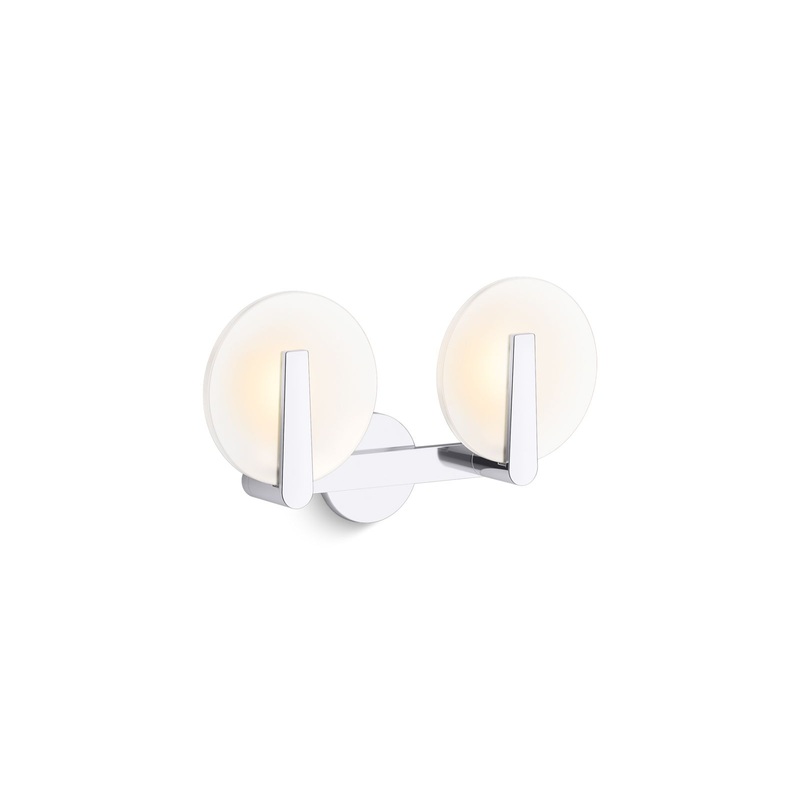 KOHLER K-38397-SC02-CPL Hint Two-Light Sconce In Polished Chrome