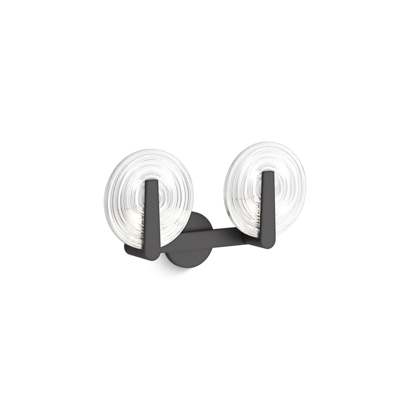 KOHLER K-38397-SC02S-BLL Hint Two-Light Sconce In Matte Black