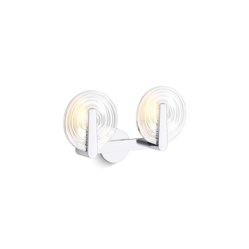 KOHLER K-38397-SC02S-CPL Hint Two-Light Sconce In Polished Chrome